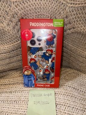 Paddington iPhone 16 Pro Max Case MagSafe Glitter Bear Wireless